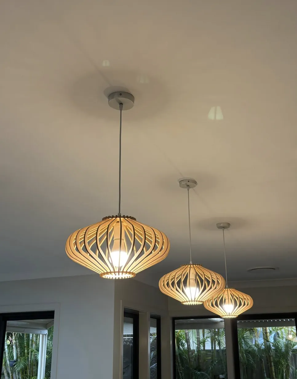 Pendant light installation Newcastle electrician